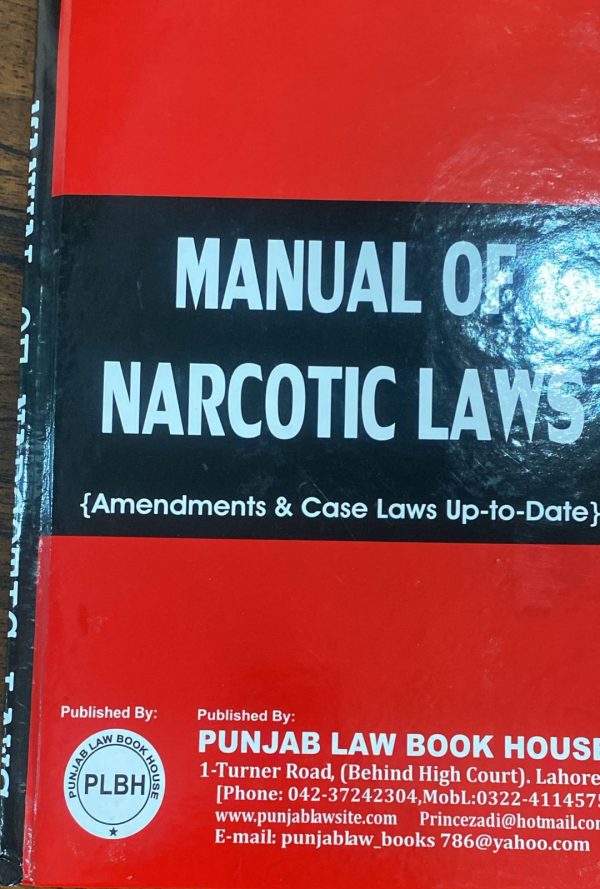 Manual of Narcotic Laws Bare Act, Dr. Syed M. Ali, PLBH