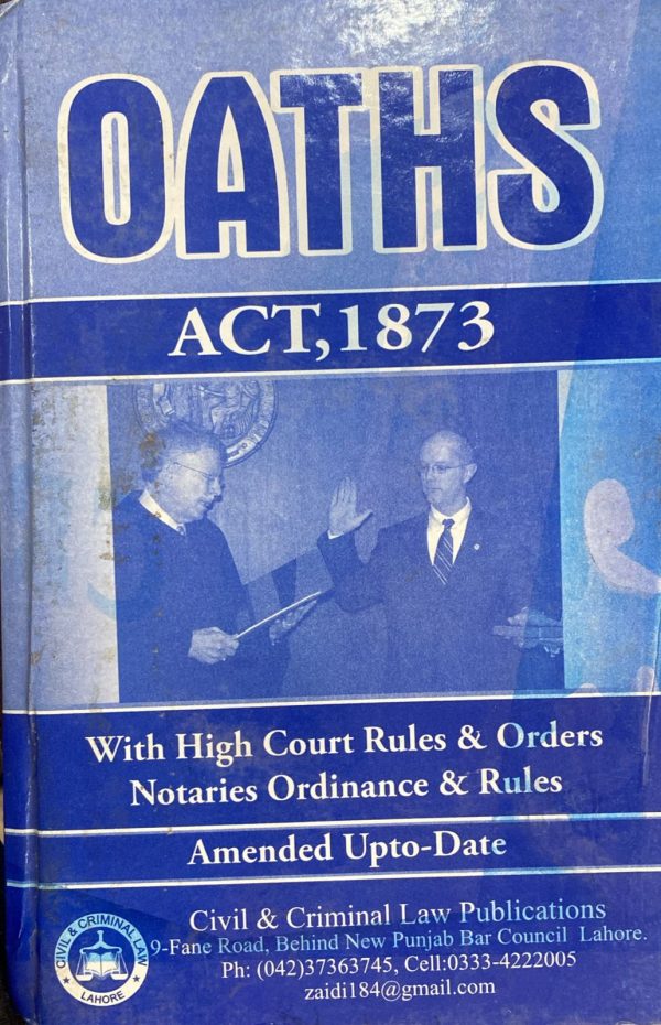 Oaths Act 1873, by Syed Afzal Wasti, KLR