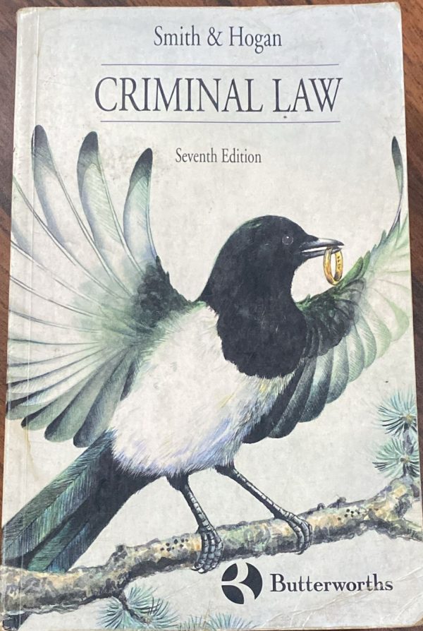 Criminal Law Edition 7m Smith & Hogan, Butterworths