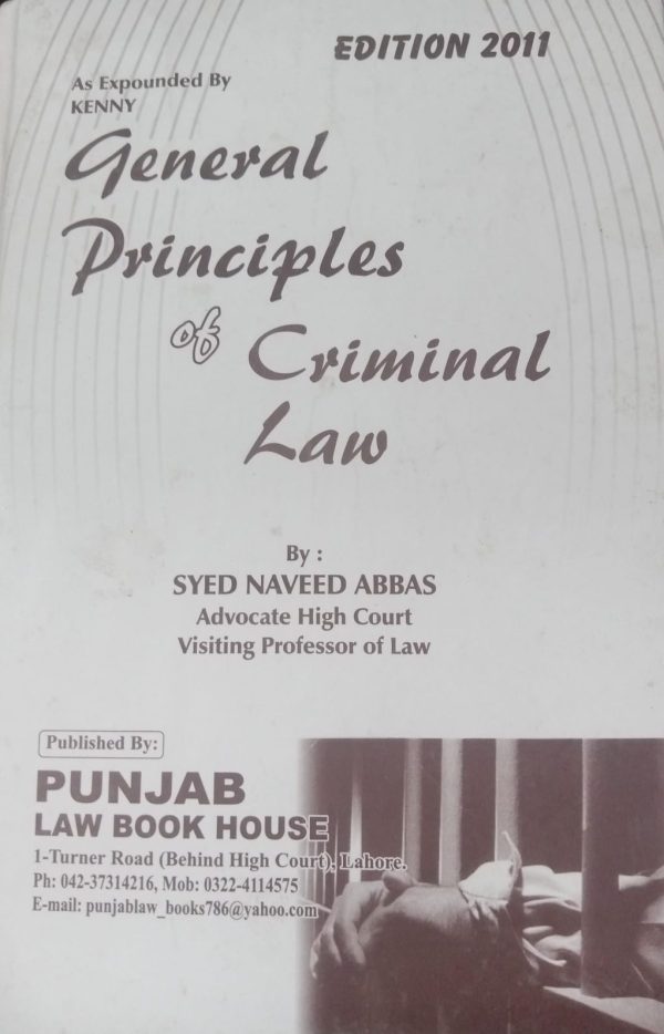 General Principles Of Criminal Law By Syed Naveed Abbas Edition 2011 PLBH
