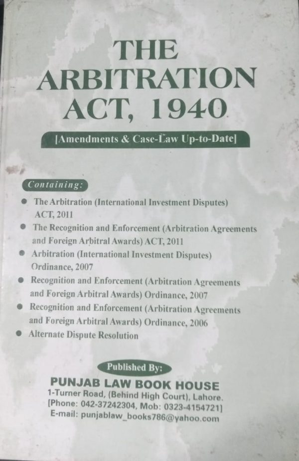 The Arbitration Act,1940 By M Waseem Javed PLBH