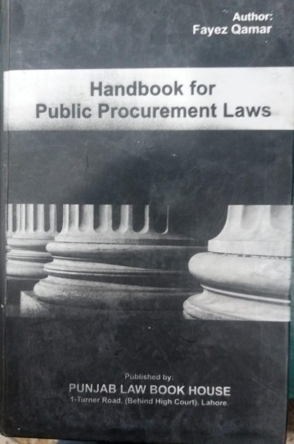 Handbook For Public Procurement Laws By Fayez Qamar PLBH