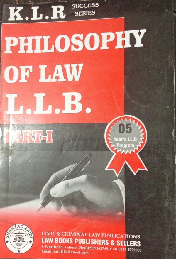 philosophy of Law LLB Part 1 Farhana Aziz Rana KLR