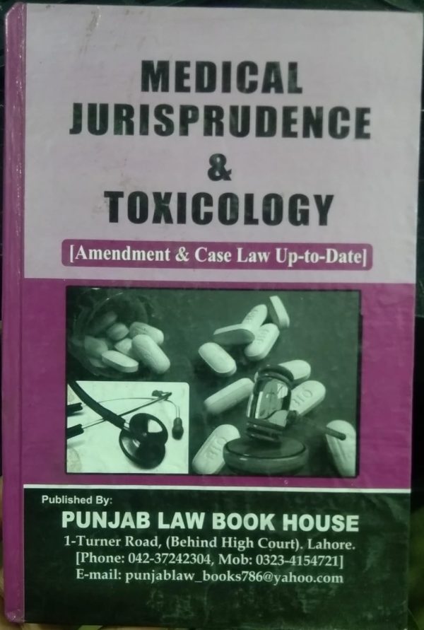 MEDICAL JURISPUDENCE & toxicology,khurshid ahmad sodhi,plbh
