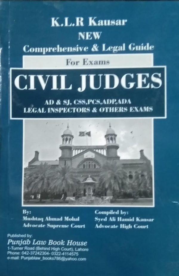 Civil judges ad & asj,mushtaq ahmad mohal,klr