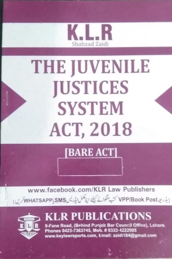 The juvenile justices system act ,2018,klr
