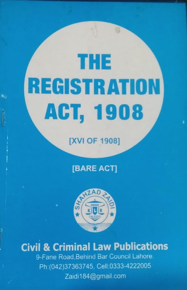 The registration act,1908,klr