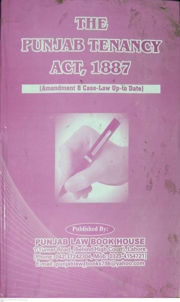 THE Punjab tenancy act,1887,amna bakhtiar malik,plbh