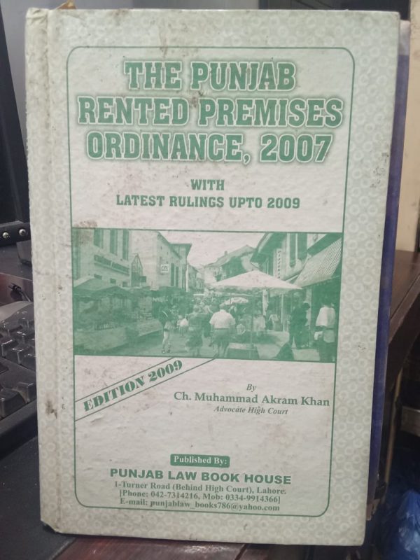 The punjab rented premises ordinance,2007,akram khan,plbh