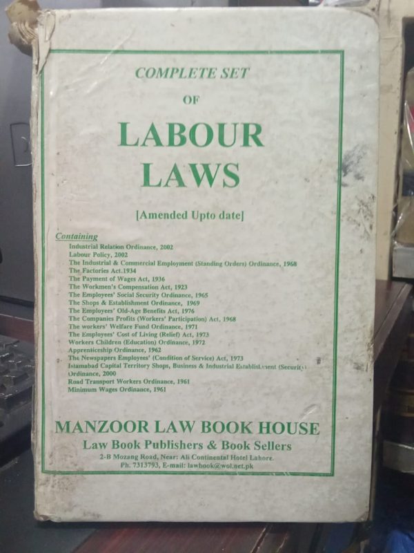 LABOUR LAWS ,A,K,KHAN,MANZOOR BOOK