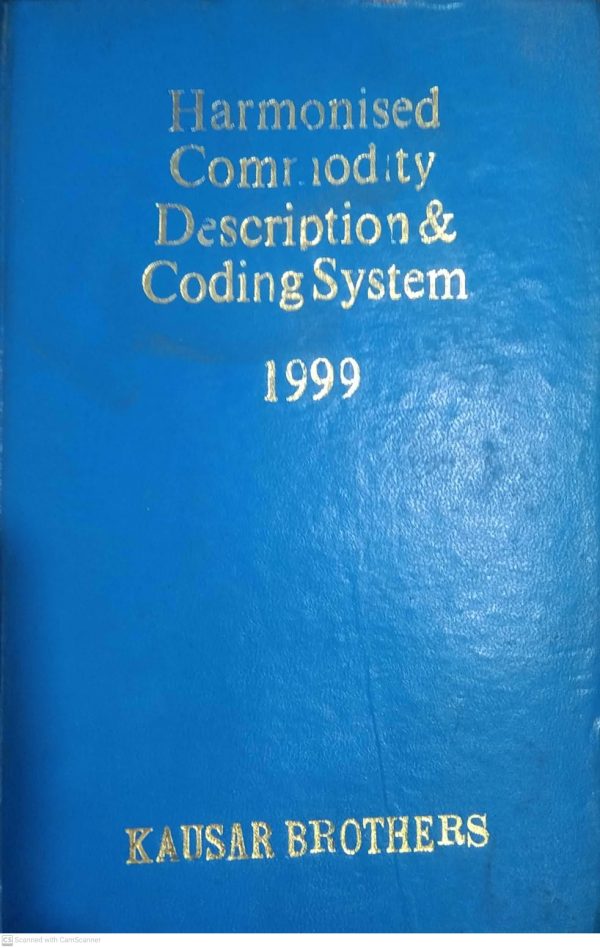 Harmonised commodity description & coding system 1999,klr