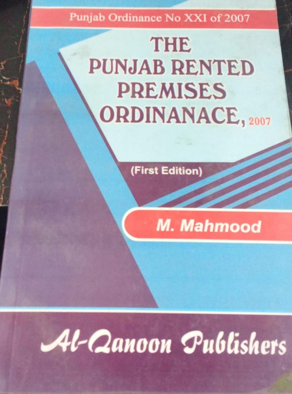 The Punjab Rented Premises Ordinanace 2007M Mahmood