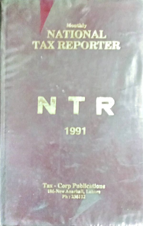 NATIONAL TAX REPORTER NTR 1991.CORP PUBLISHER