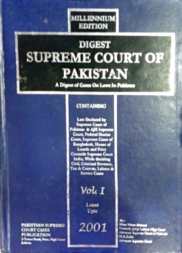 MILLENNIUM EDITION DIGEST SUPREME COURT OF PAKISTAN ,VALLI M KHAN