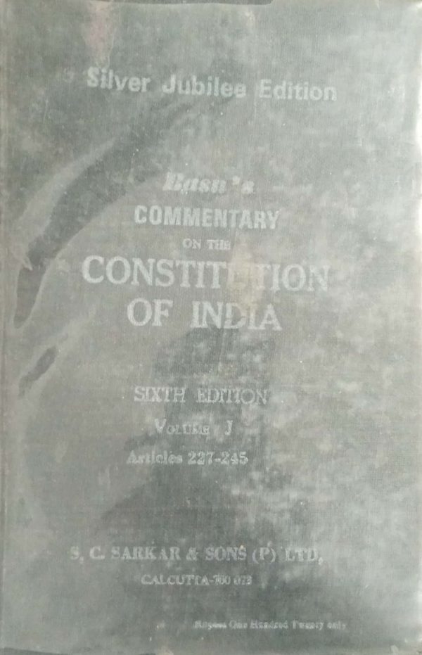 CONSTITUTION OF INDIA,DR,DURGA DAS BASU,