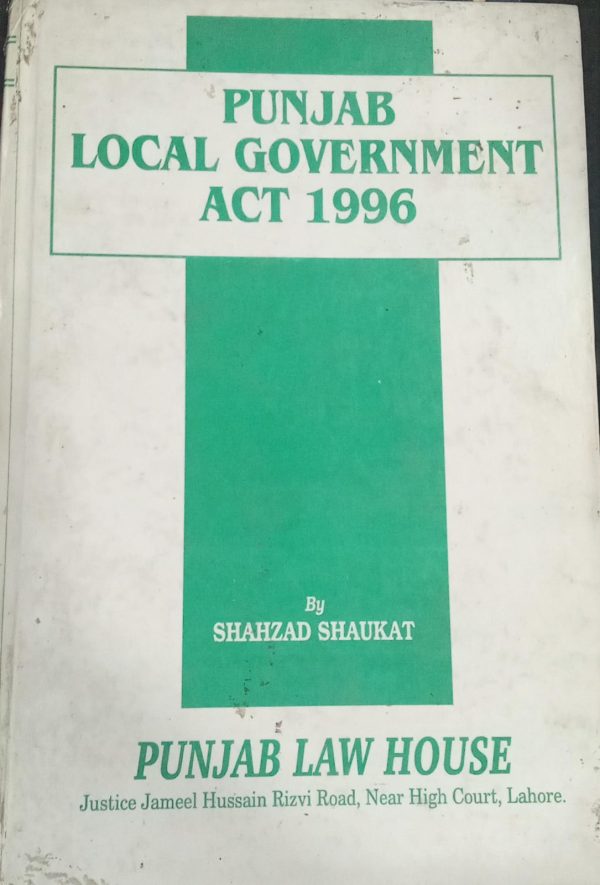 PUNJAB LOCAL GOVERNMENT ACT 1996,PLBH