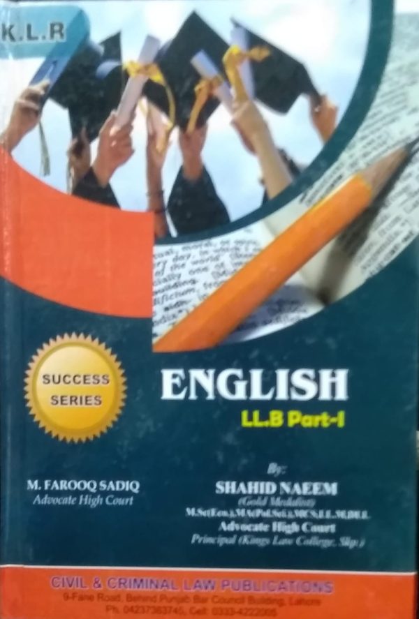 ENGLISH LL,B PART-1,SHAHID NAEEM,KLR