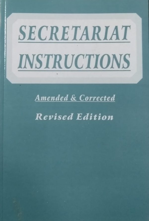SECRETRIAT INSTRUCTIONS,MANZOOR