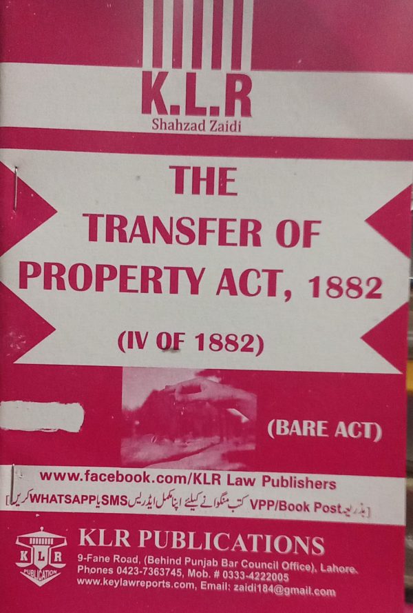 The Transfer Of Property Act 1882