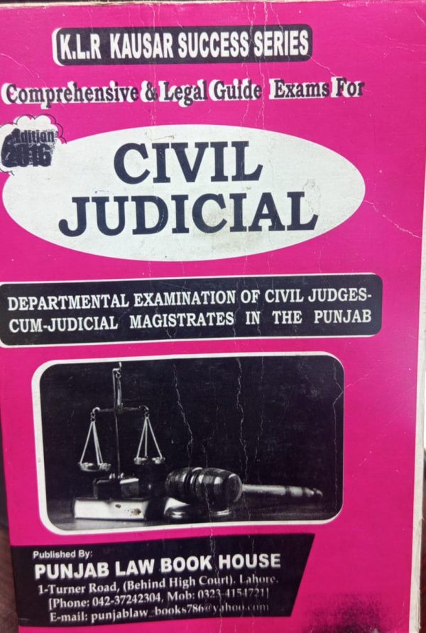 Civil judicial departmental examination of civil judges,mushtaq ahmad mohal,plbh