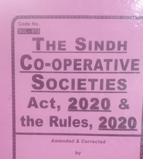 The sindh co-operative societies act and rules 2020