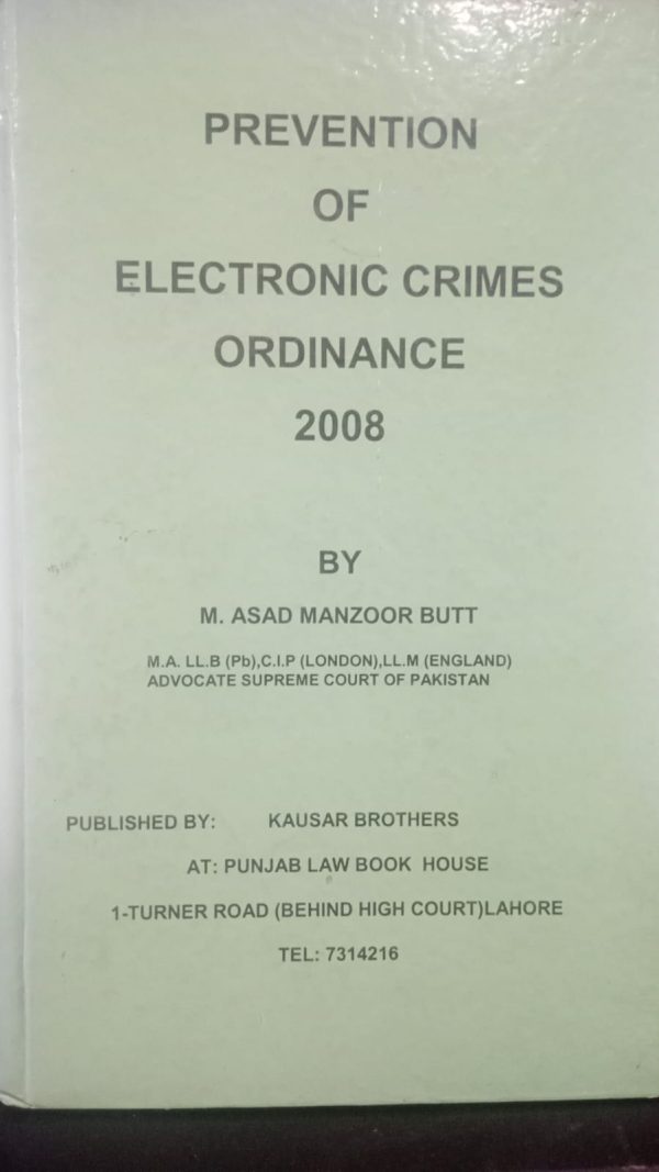 prevention of electronic crimes ordinance 2008