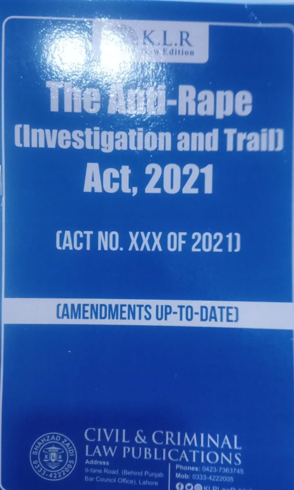 The anti rape investigation and trail act 2021