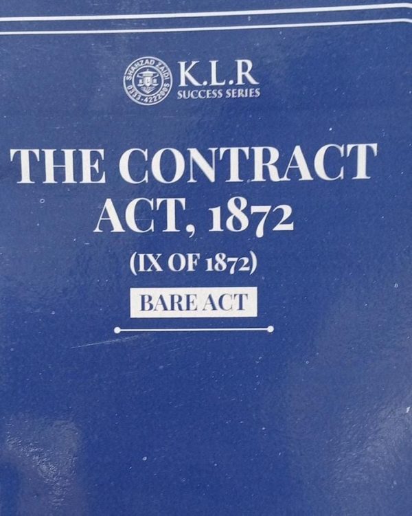 The Contract Act ,1872 KLR Law