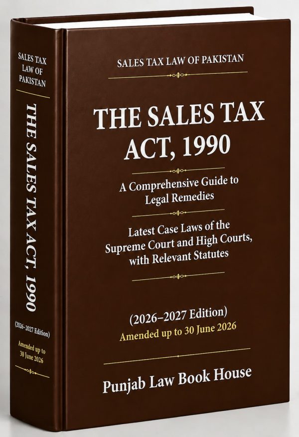 The Sales Tax Act,1990 Latest Edition 2026-2027