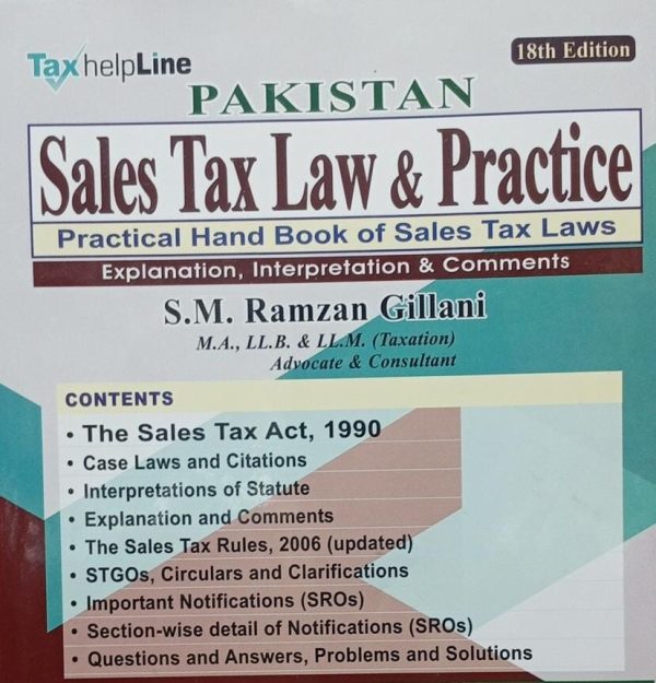 Sales Tax Law And Practice,Hand Book By S.M Ramzan Gillani